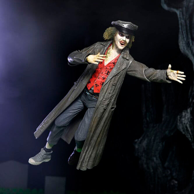 Ultimate beetlejuice tour guide the bio - exorcist scale action fig. 18 cm beetlejuice 1988
