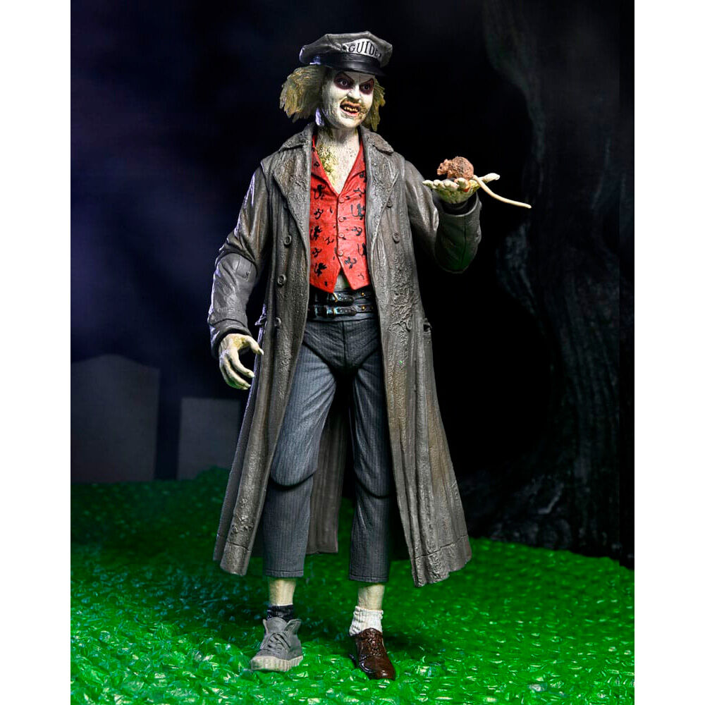 Ultimate beetlejuice tour guide the bio - exorcist scale action fig. 18 cm beetlejuice 1988