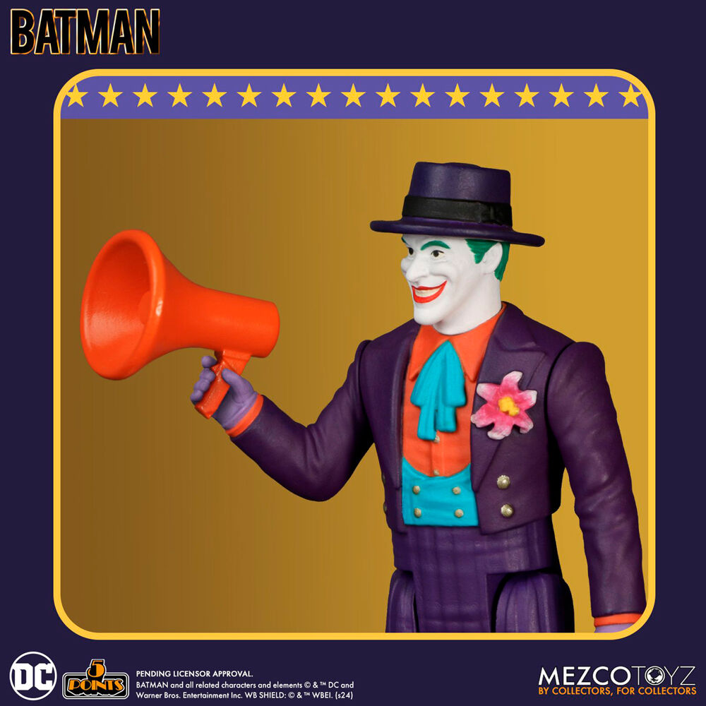 Figura mezco toyz dc universe batman 1989 5 points the joker 9.5cm