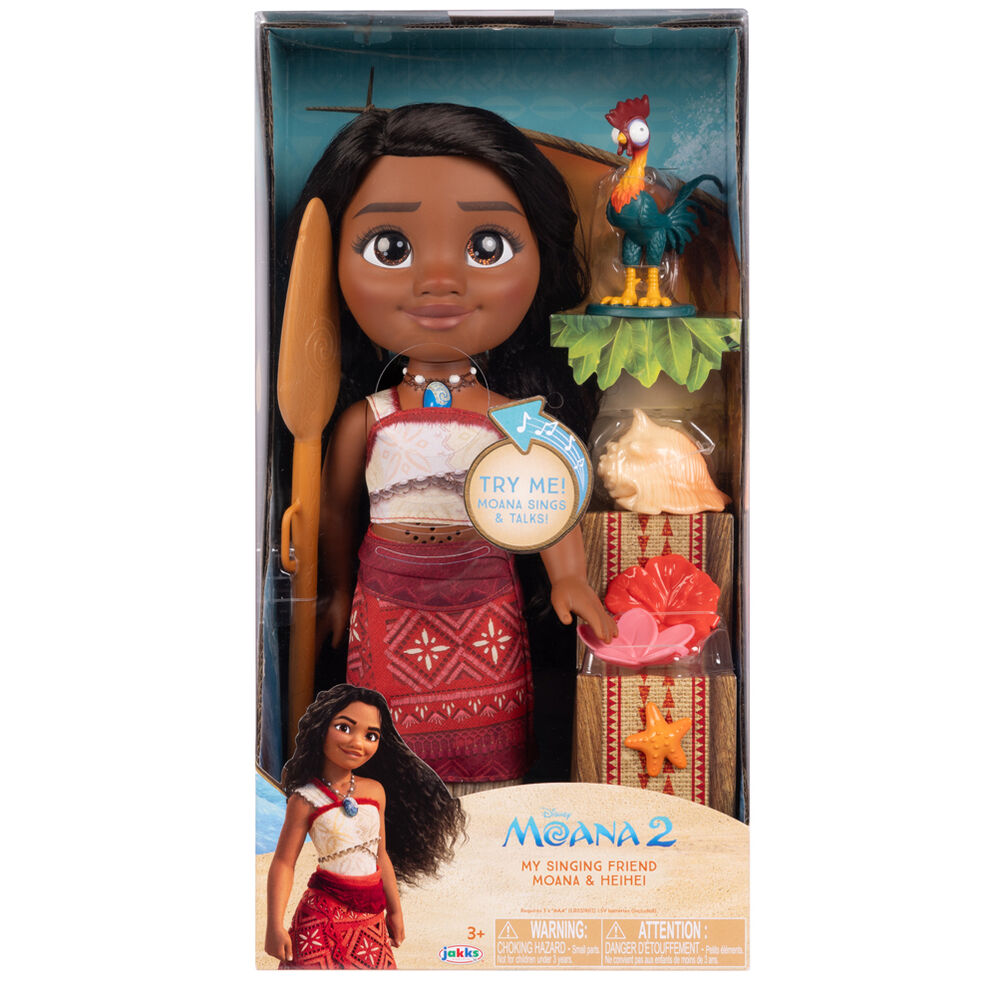 Muñeca Vaiana Moana 2 Disney 38cm sonido Frikytopia
