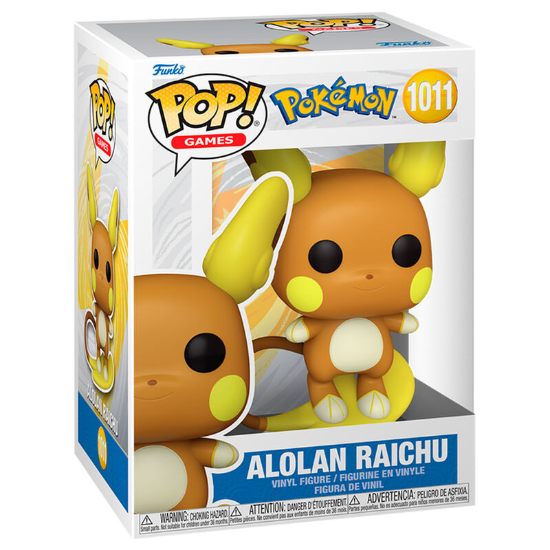 Pokemon POP Games Vinyl Raichu Alolan EMEA Funko 9cm