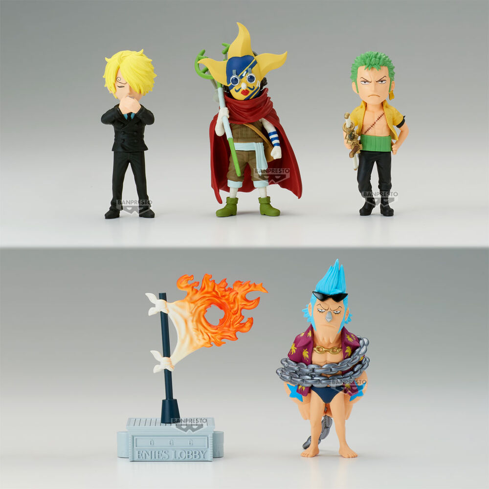 Figura banpresto one piece world collectable enies lobby 2 unidad aleatoria