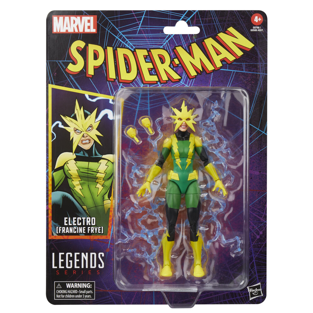 Figura Hasbro Marvel Legends Spider-Man Electro Francine Frye