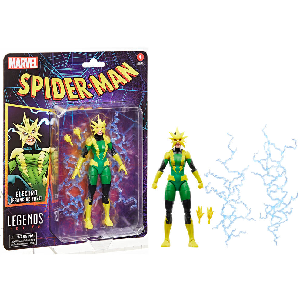 Figura Hasbro Marvel Legends Spider-Man Electro Francine Frye