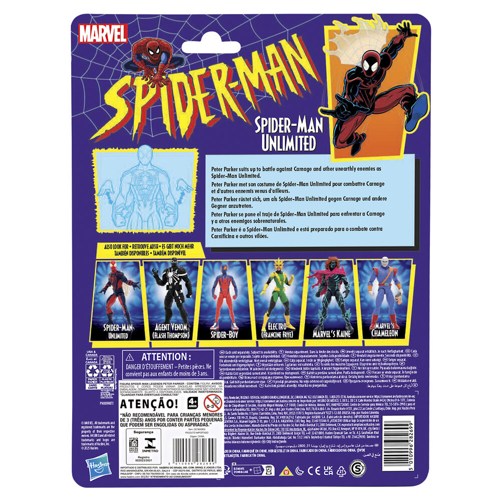 Figura Hasbro Marvel Comics Spider-Man Unlimited