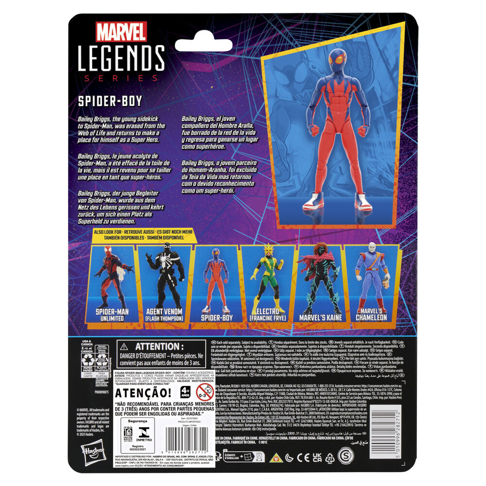 Figura Hasbro Marvel Legends Series Spider-Man Spider-Boy