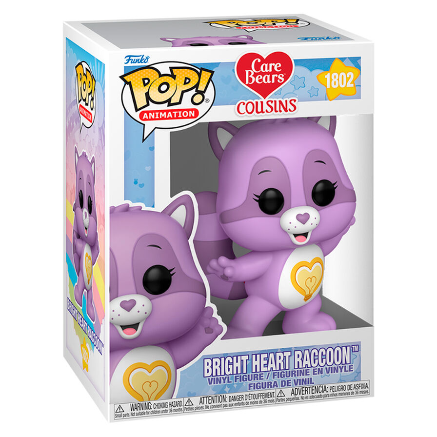 Care Bears Figura POP Animation Vinyl Bright Heart Raccoon 9cm