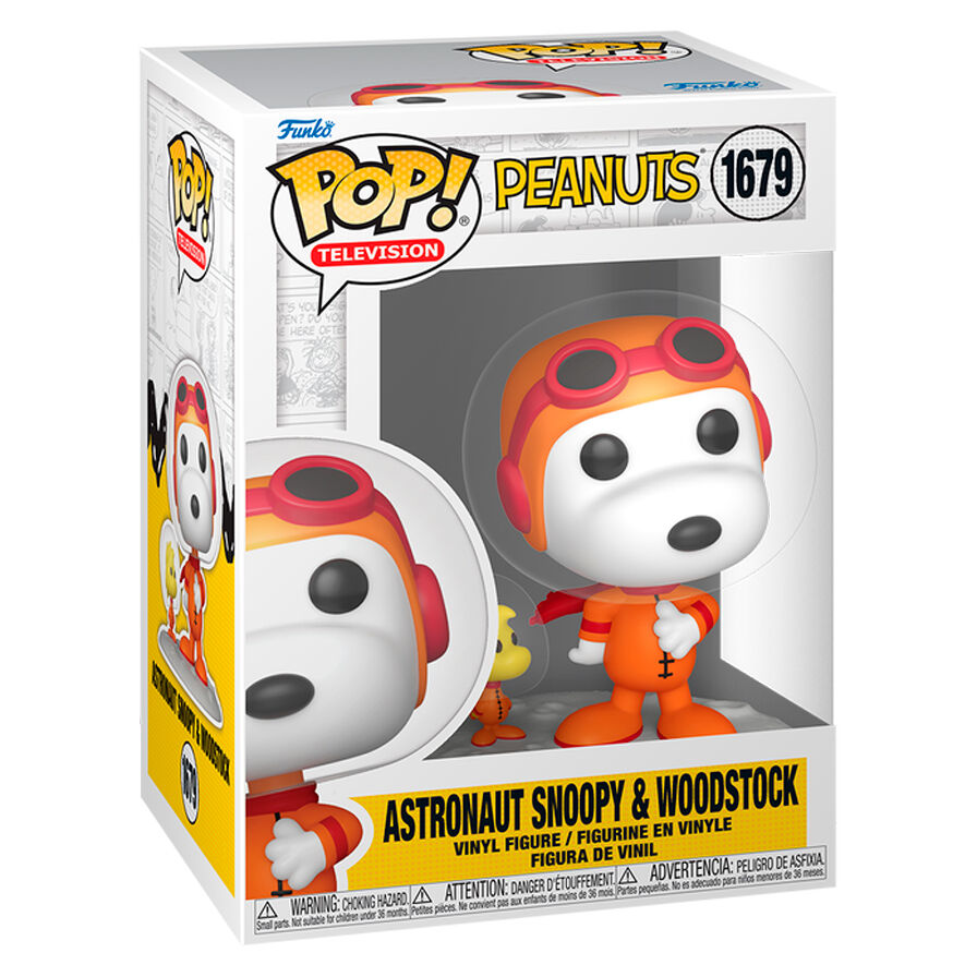 Figura POP Peanuts Astronaut Snoopy and Woodstock 9cm