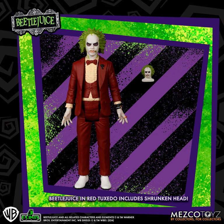 Figura Beetlejuice Red Tux Suite Beetlejuice 9,5cm Frikytopia
