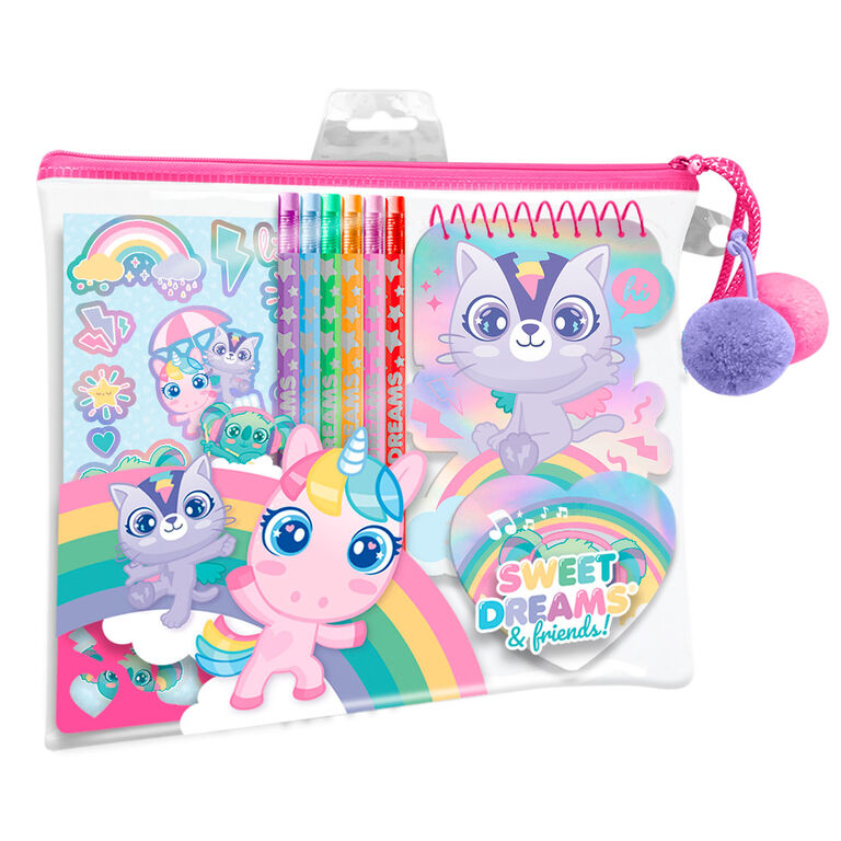 Set papeleria en estuche Sweet Dreams Frikytopia