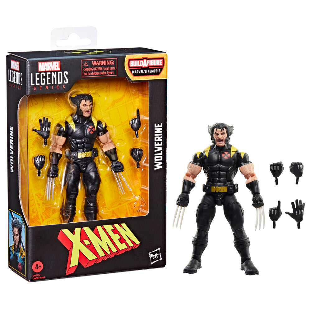 Figura hasbro marvel legends series build a figure marvels nemesis x - men wolverine