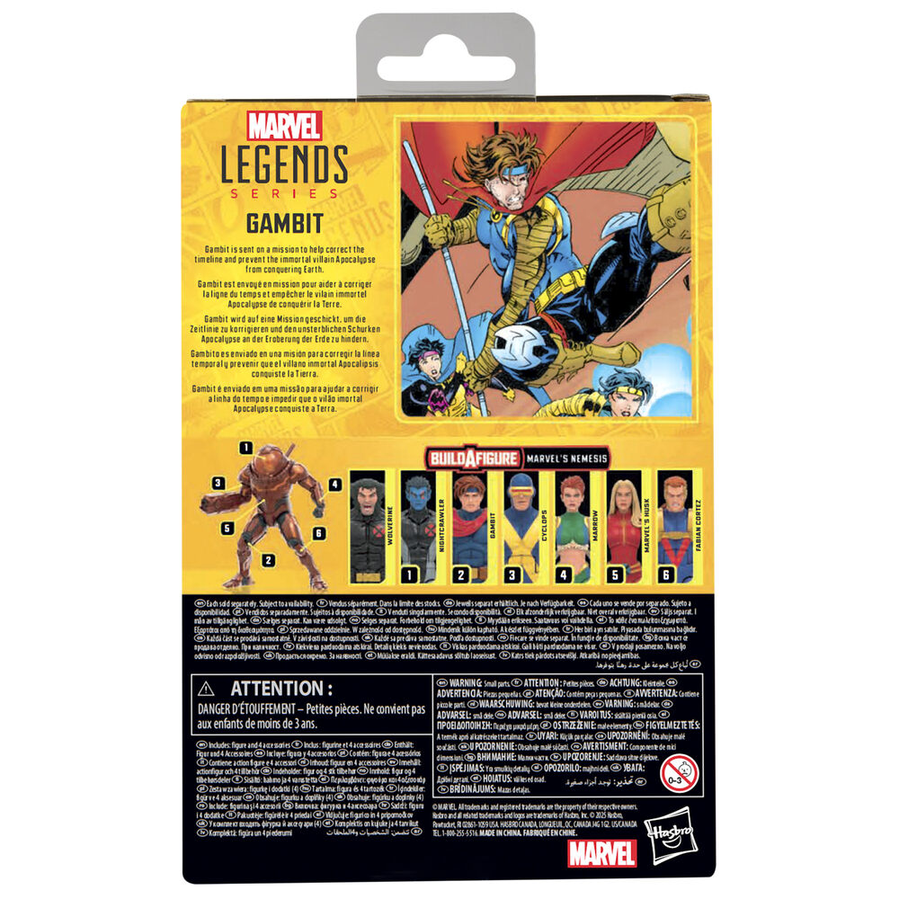 X-Men Marvel Legends Figura Gambit (BAF: Marvel's Nemesis) 15 cm