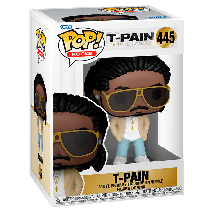 T-Pain POP Rocks Vinyl Figura T-Pain Rappa Ternt Sanga 9cm