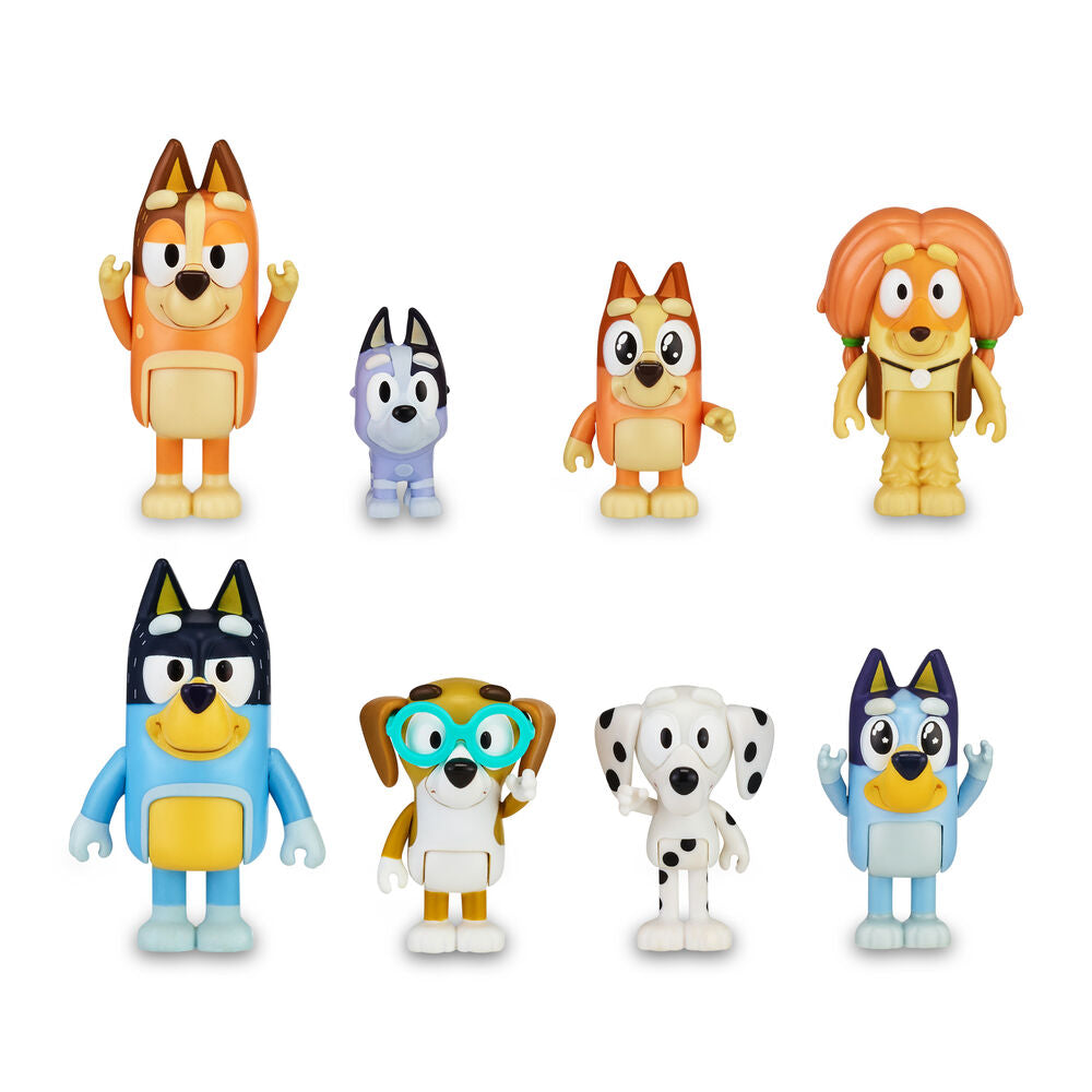Bluey: Family & Friends 8 Piece Figure Set