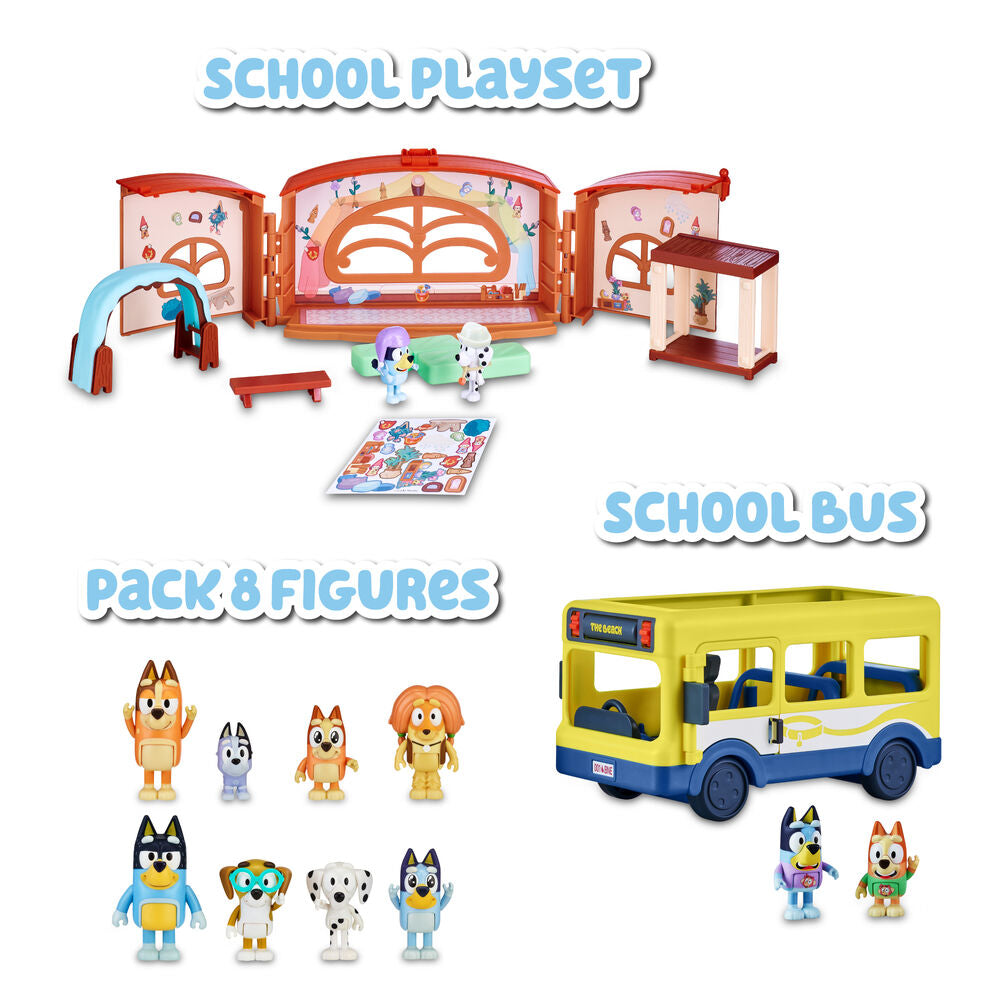 Bluey: Family & Friends 8 Piece Figure Set