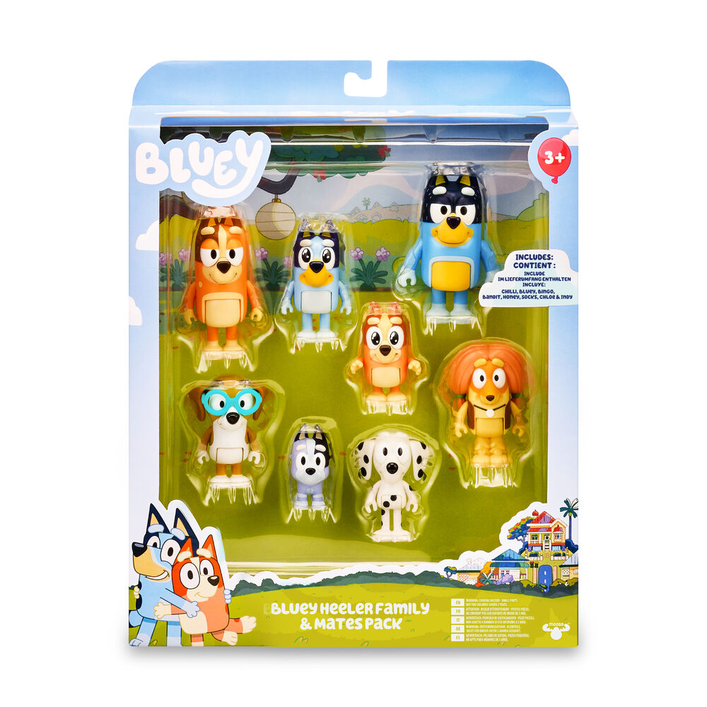 Bluey: Family & Friends 8 Piece Figure Set