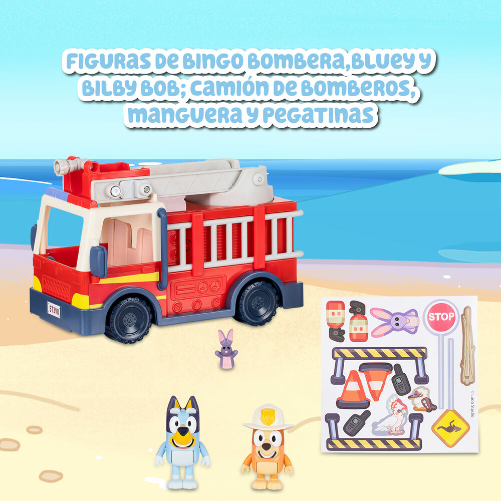 Bluey Set de juego Minifiguras Bluey Camión de bomberos