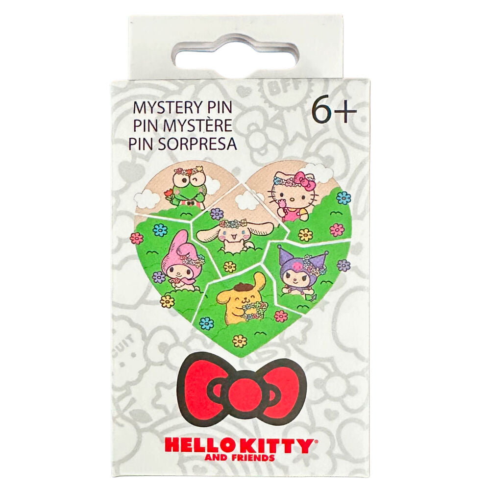 Sanrio by Loungefly Chapas esmaltadas Blind Box Hello Kitty & Friends Flower Crown Puzzle Expositor (12)