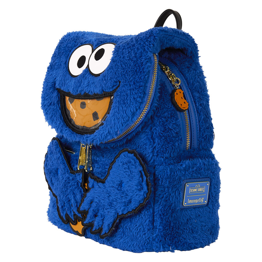 Barrio Sésamo by Loungefly Plush Mini Mochila Cookie Monster