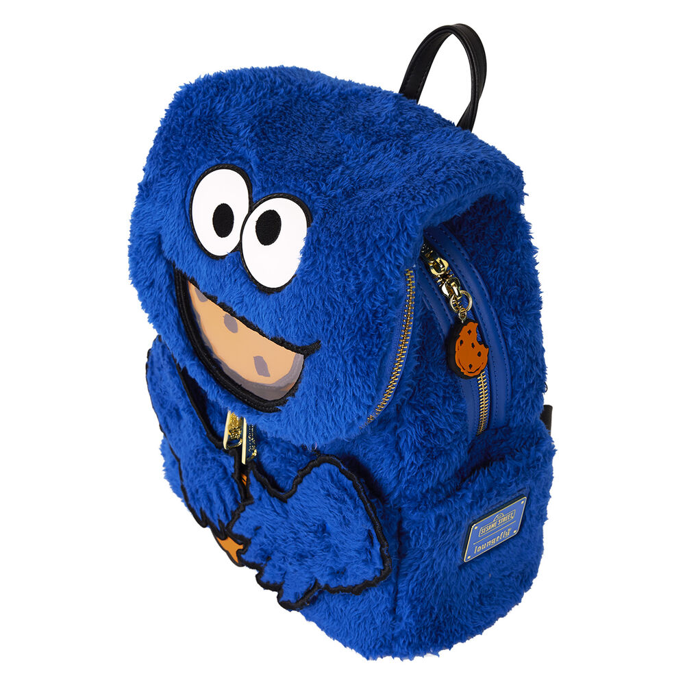 Barrio Sésamo by Loungefly Plush Mini Mochila Cookie Monster