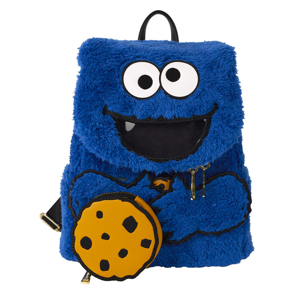 Barrio Sésamo by Loungefly Plush Mini Mochila Cookie Monster