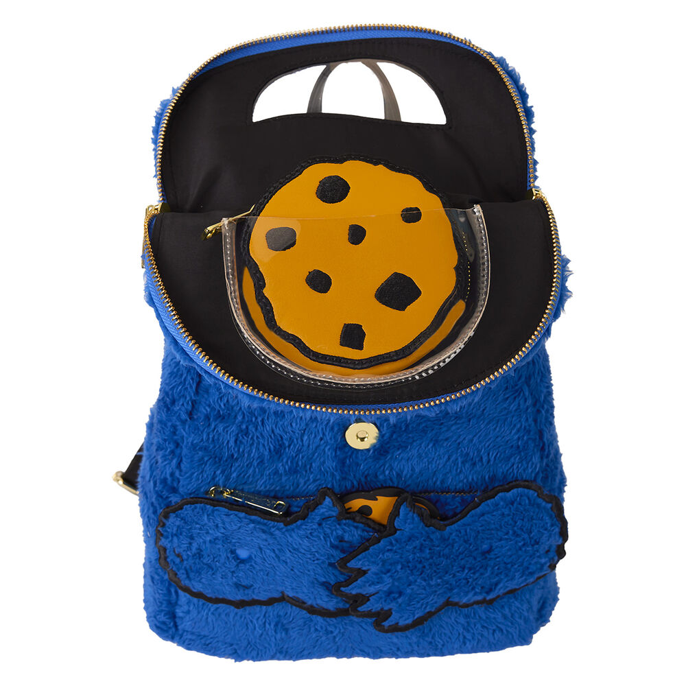 Barrio Sésamo by Loungefly Plush Mini Mochila Cookie Monster