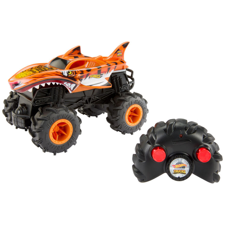 Coche radio control Tiger Shark Monster Trucks Hot Wheels