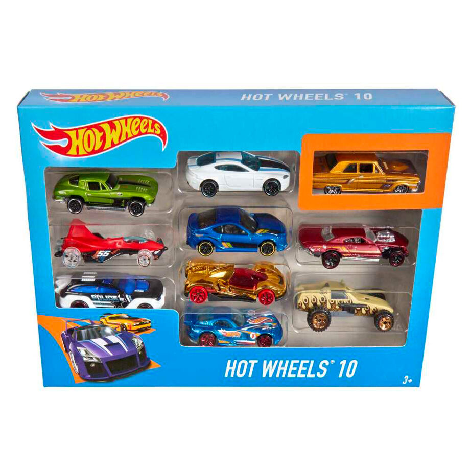 Blister 10 coches Hot Wheels surtido