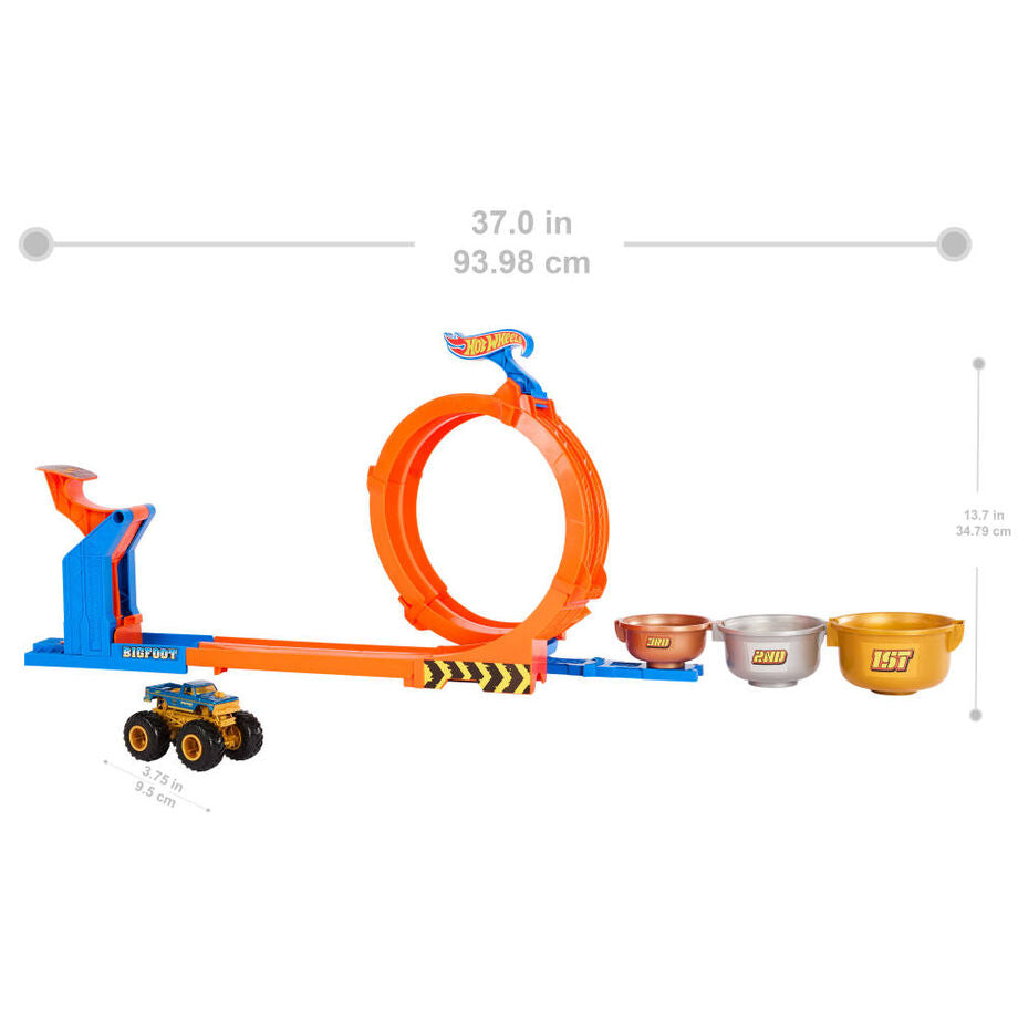 Pista Trofeo del Desafío Bigfoot Monster Trucks Hot Wheels
