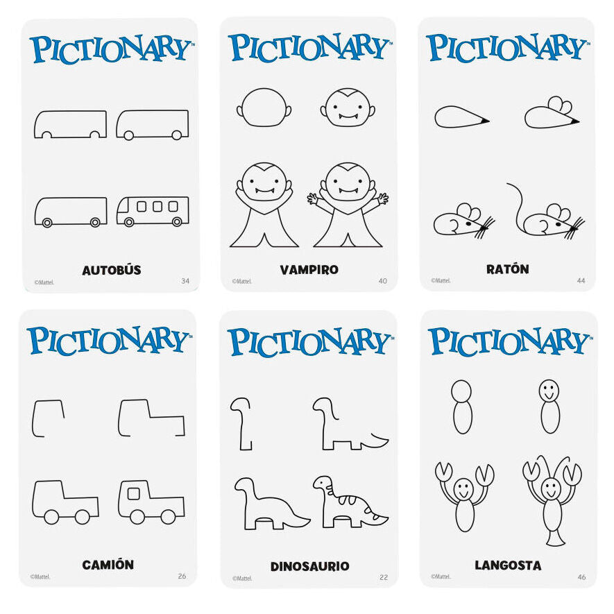 Juego mesa Pictionary español
