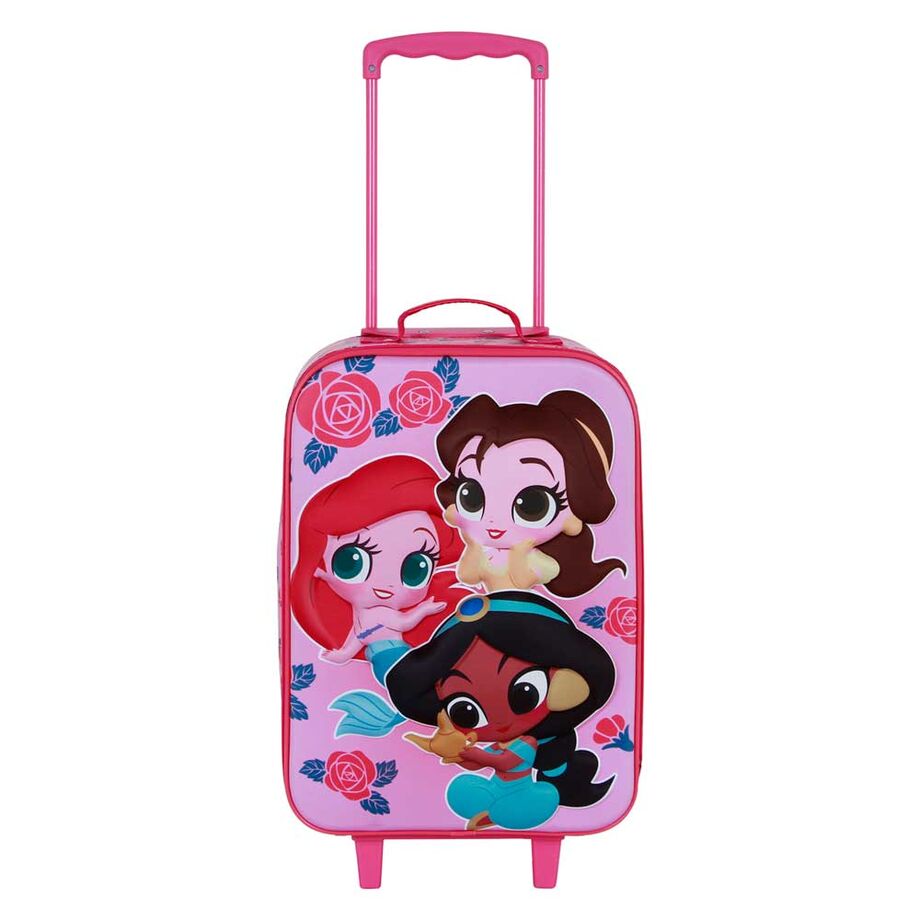 Maleta trolley 3D Flowers Princesas Disney 52cm Frikytopia
