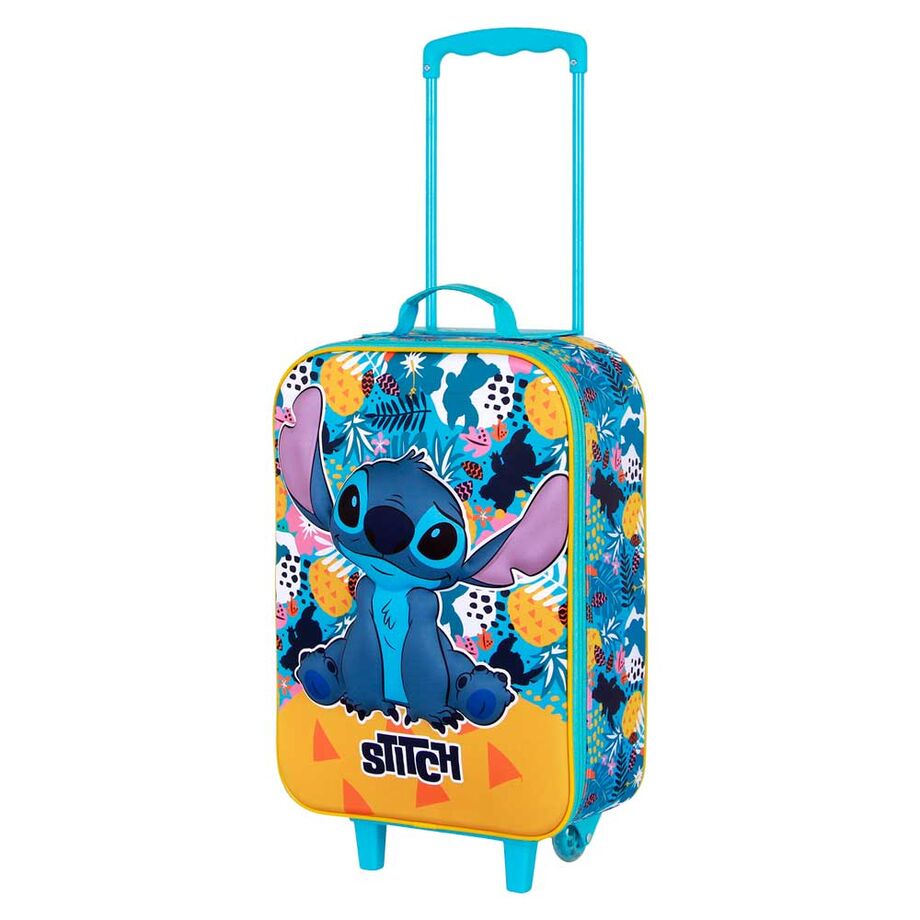 Lilo & Stitch Maleta Trolley Soft 3D Stitch Multicolor 52 cm