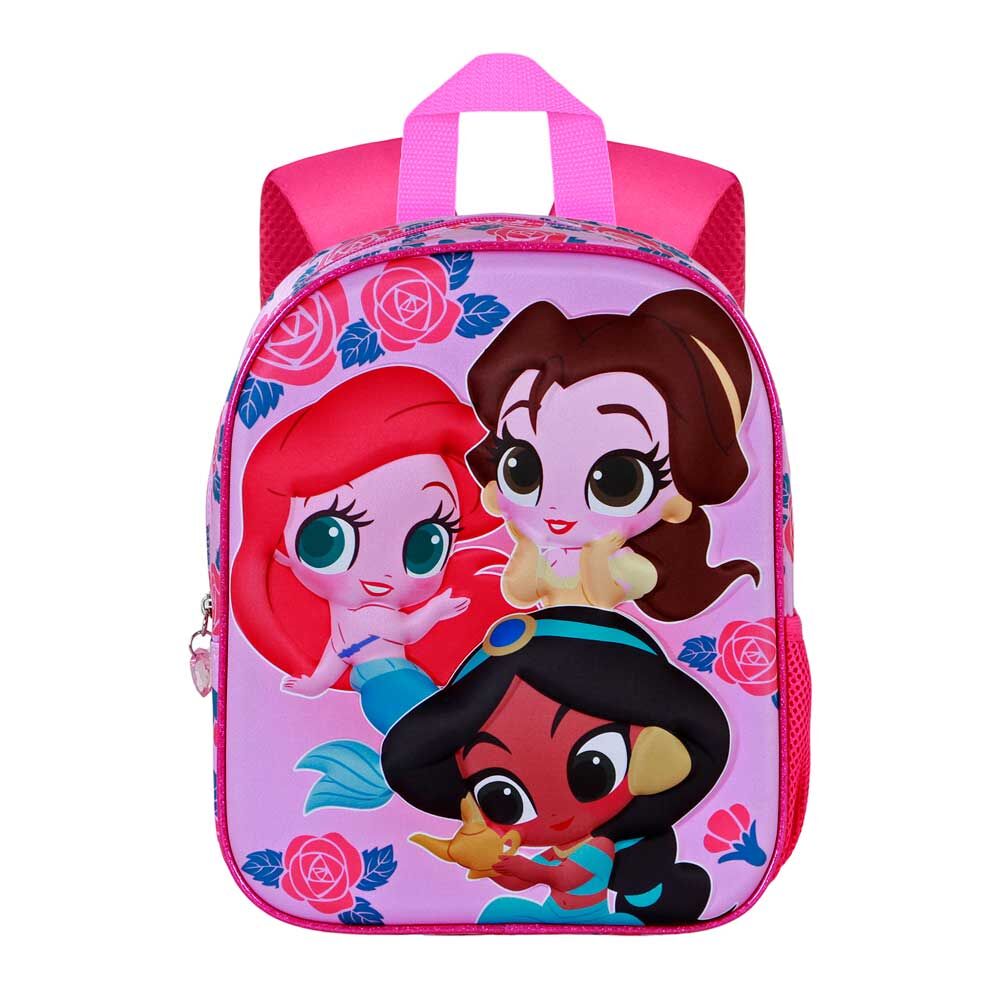 Mochila 3D Flowers Princesas Disney 31 cm