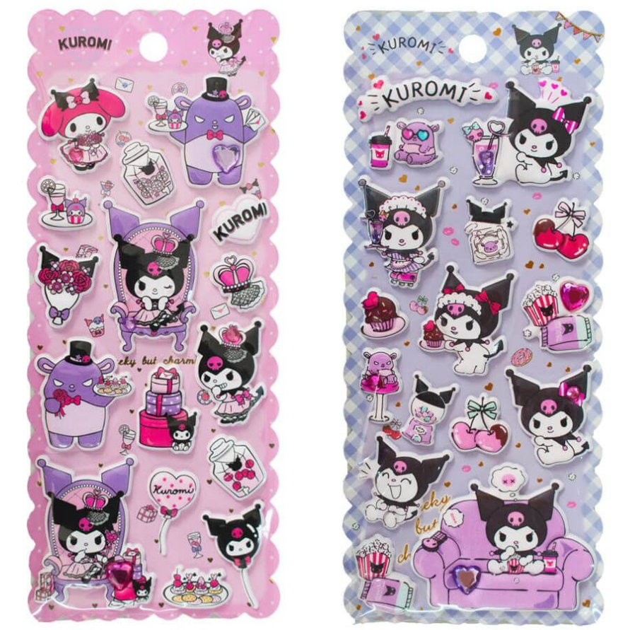Hello Kitty and Friends Pegatinas Kuromi Puffy Surtido (20)