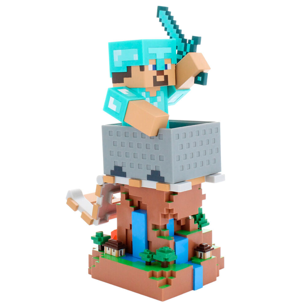 Cable Guy soporte sujecion Diamond Steve Minecraft 20cm