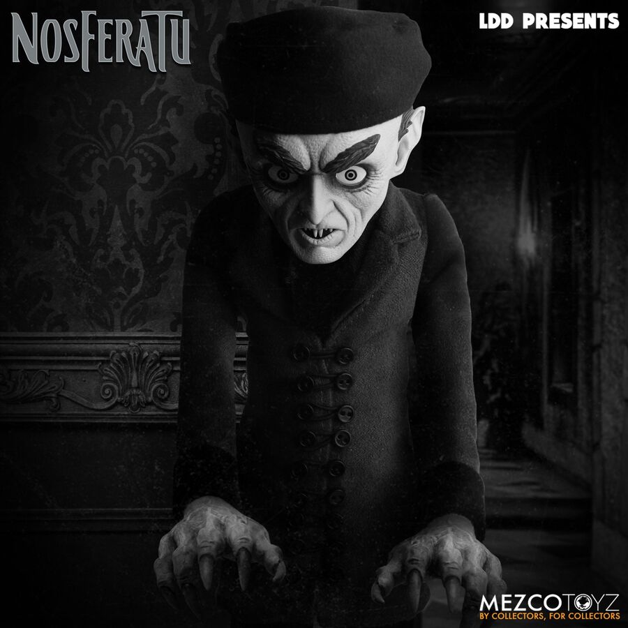 Figura mezco toyz nosferatu 1922 living dead dolls nosferatu figura 25.5cm