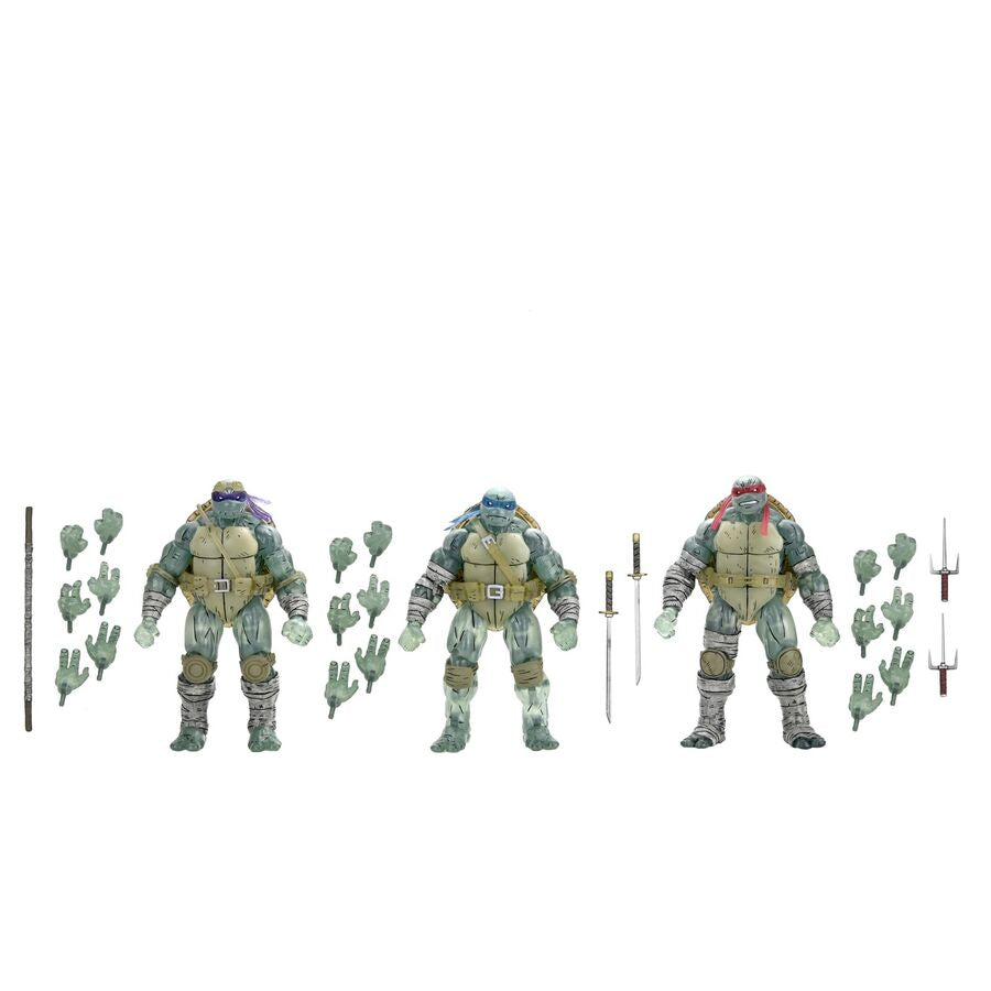 Tortugas Ninja (The Last Ronin) Pack de 3 Figuras Ghost Brothers 18 cm
