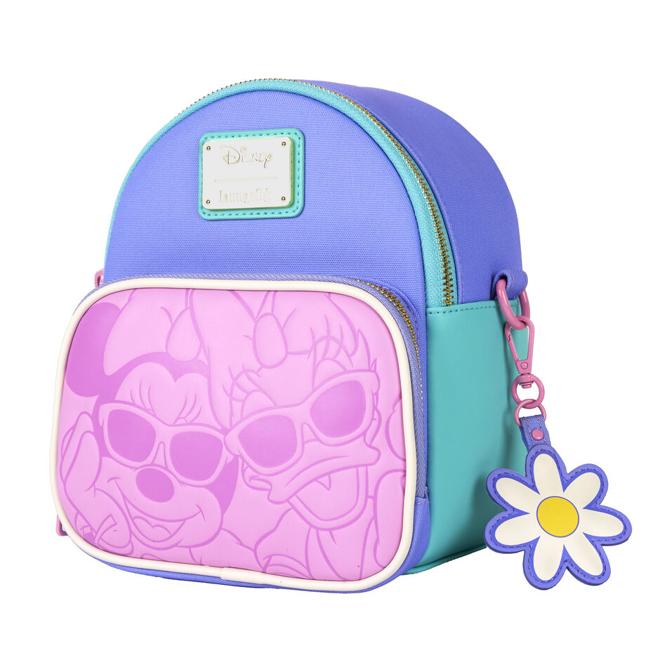 Disney by Loungefly Mochila Mini Daisy Duck & Minnie Mouse Convertible