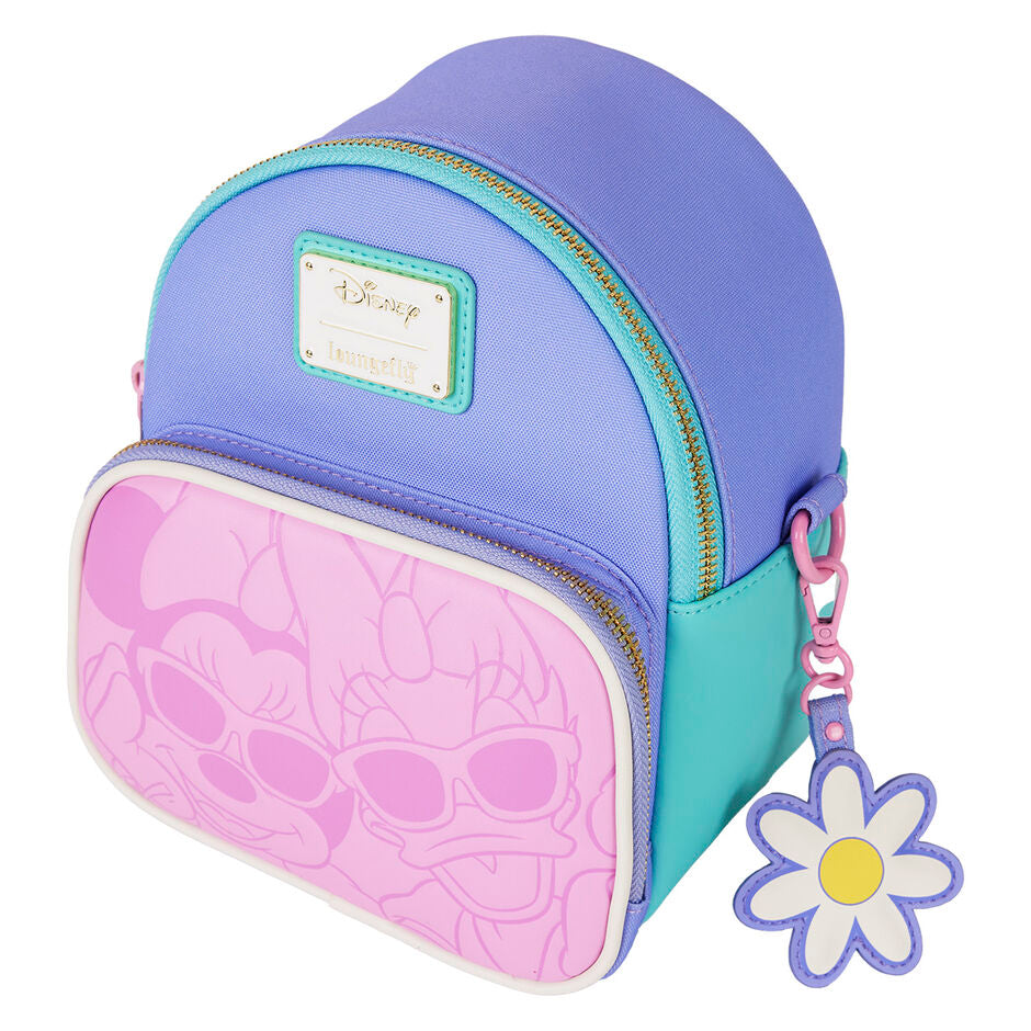 Disney by Loungefly Mochila Mini Daisy Duck & Minnie Mouse Convertible