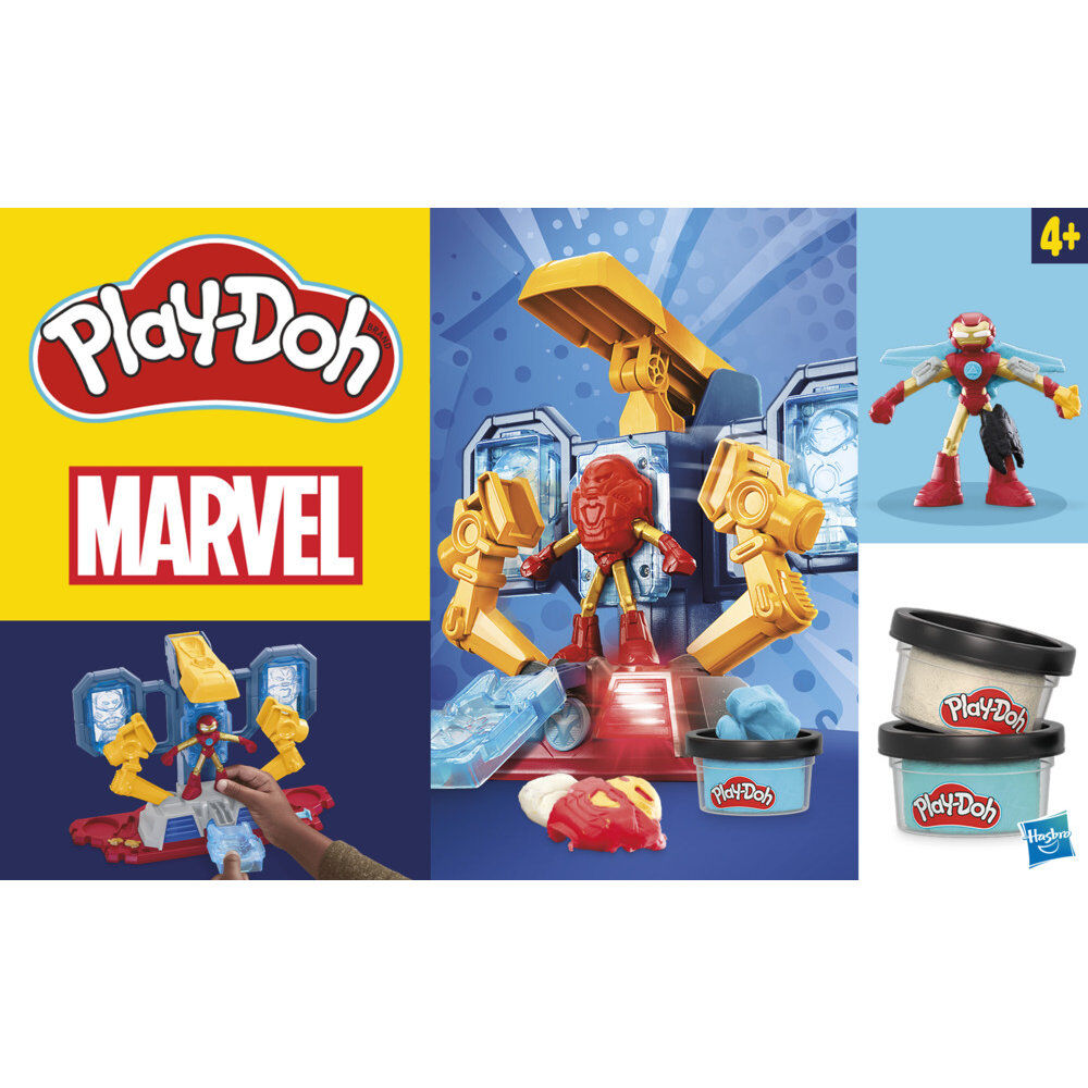 Laboratorio de armaduras Iron Man Marvel Play-Doh