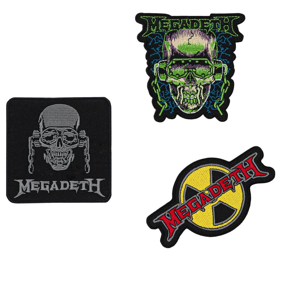Set 3 parches Megadeth Frikytopia