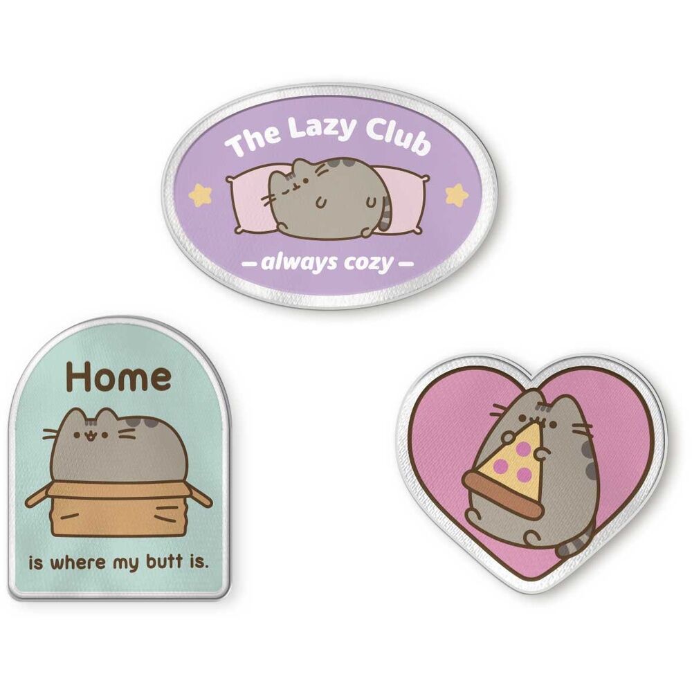 Set 3 parches Pusheen Frikytopia