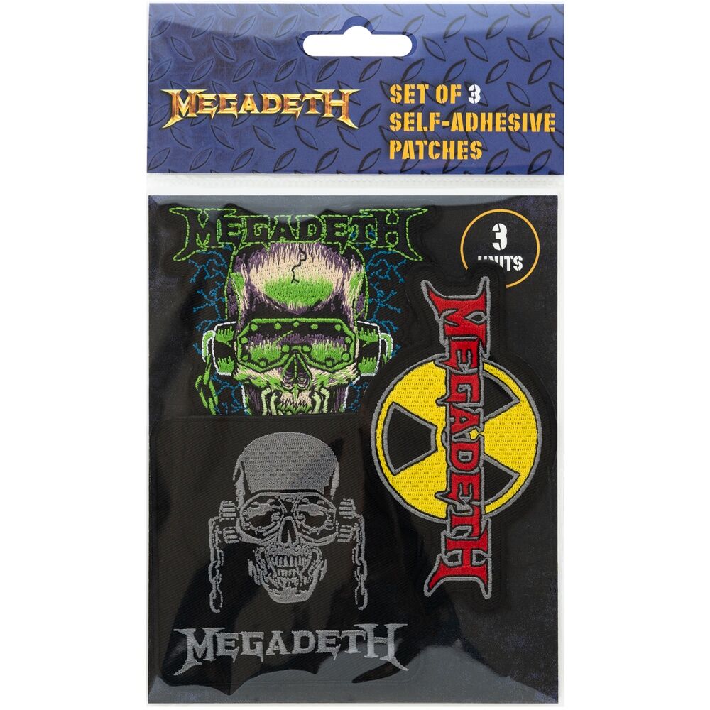 Set 3 parches Megadeth