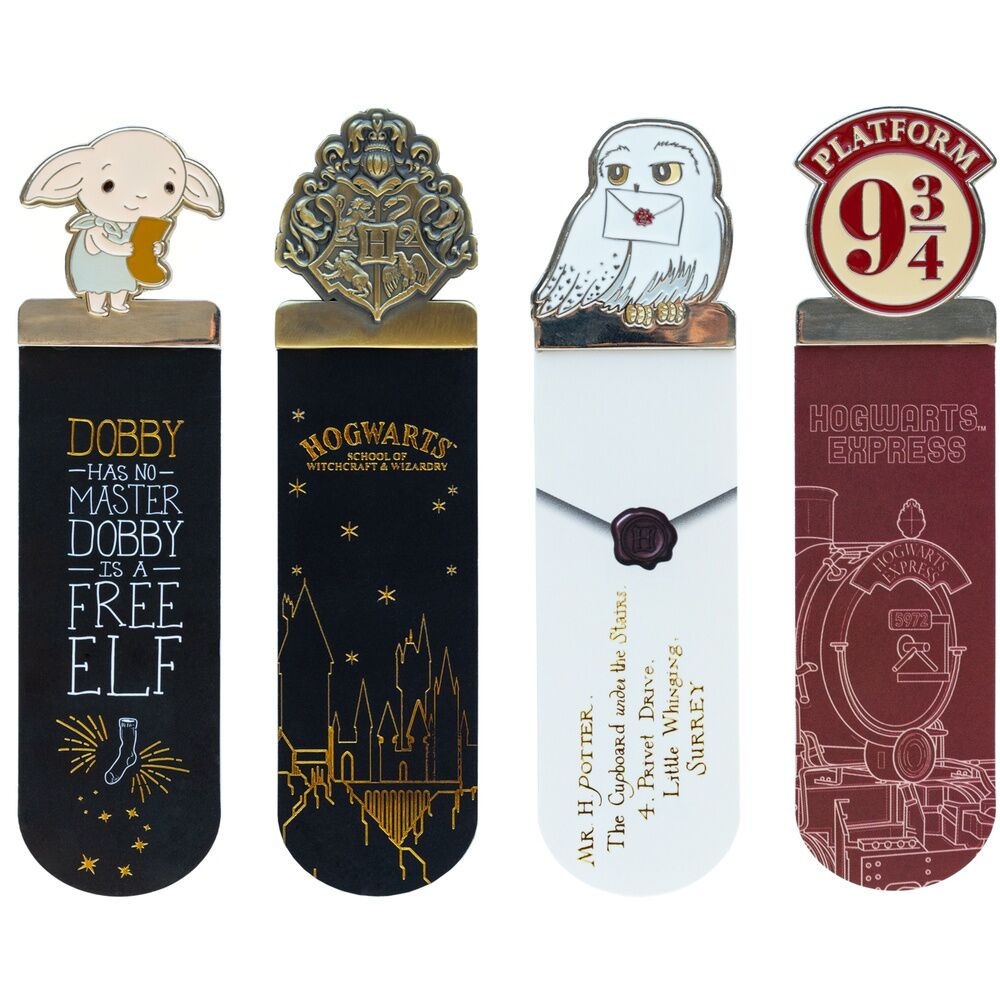 Blister 4 marcapaginas Harry Potter