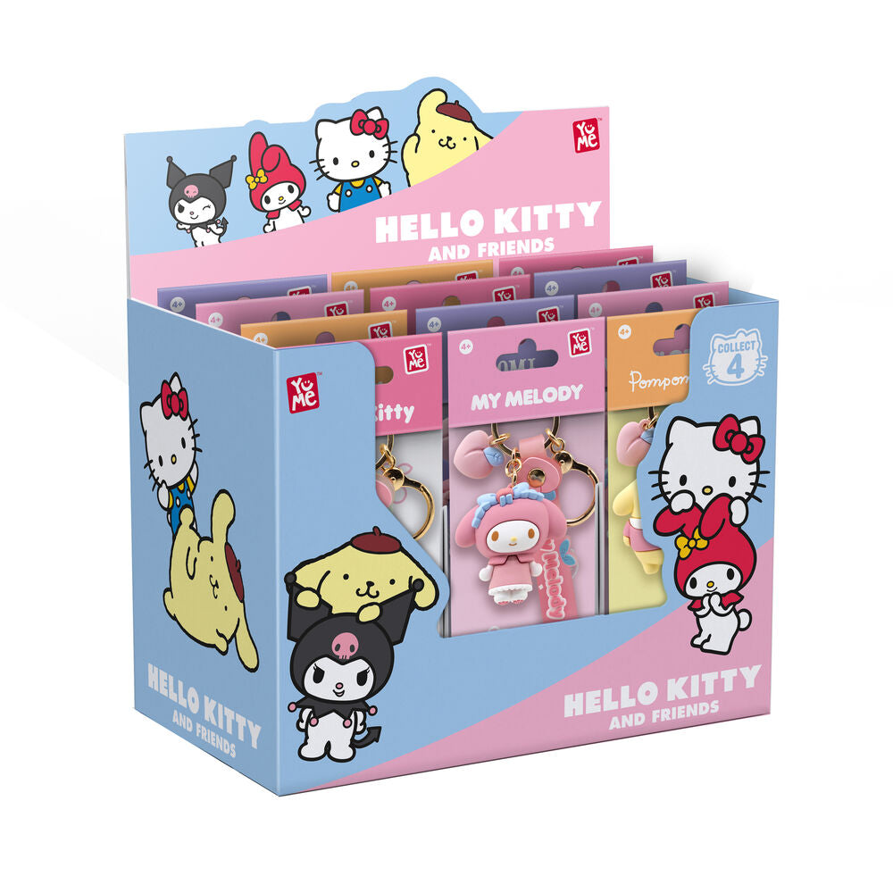 Sanrio Llaveros Peach Series Hello Kitty and Friends Expositor (12)