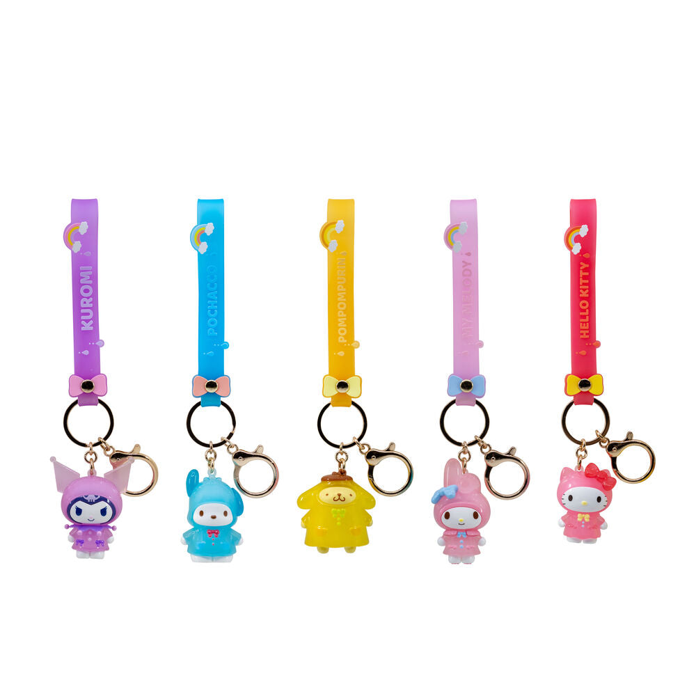 Sanrio Llaveros Raincoat Series Hello Kitty and Friends Expositor (12)