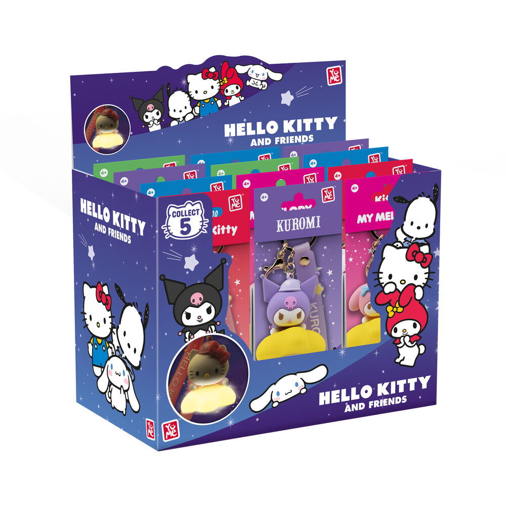 Sanrio Llaveros Light-Up Star Series Hello Kitty and Friends Expositor (9)