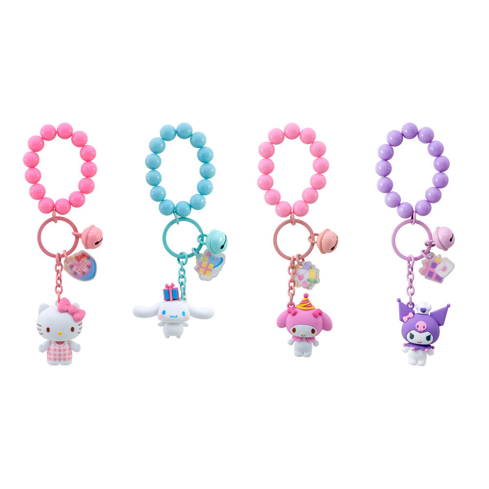 Sanrio Llaveros y Brazalete Celebration Series Hello Kitty and Friends Expositor (12)