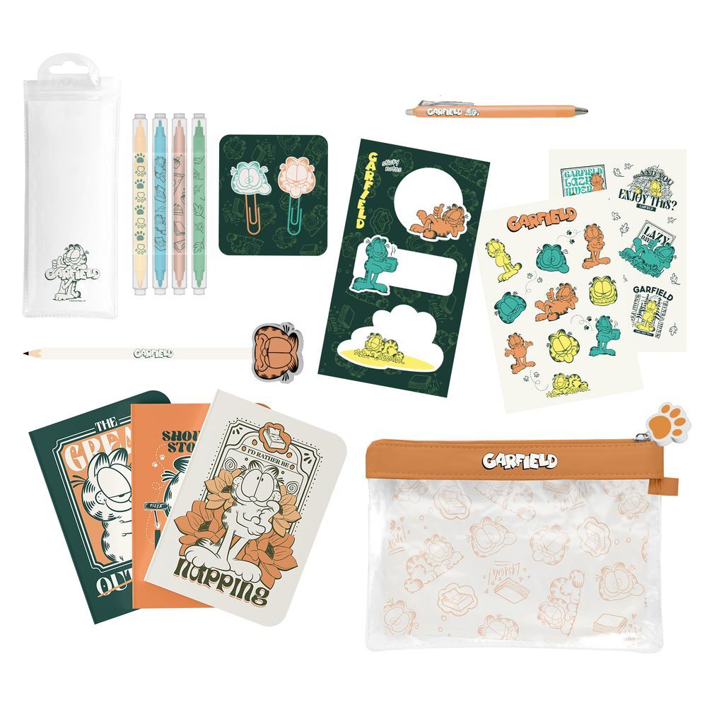 Set papeleria Garfield Frikytopia