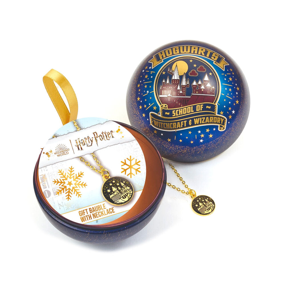 Colgante Castillo Hogwarts + Bola de Navidad Harry Potter Frikytopia